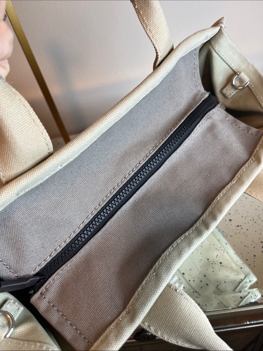 Marc Jacobs Beige Canvas Logo Tote - Picture 14 of 15